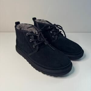 UGG Womens Neumel Boot Heritage Chukka Lace Up Suede Shearling Lined Size 9